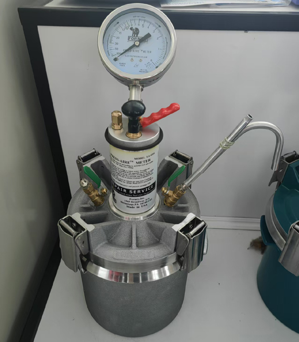  Tyrkiske kunder bestiller Beton Air Indhold Testing Meter