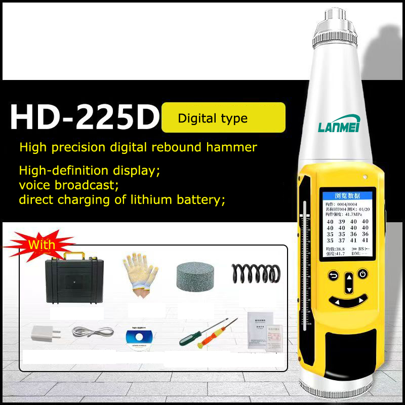 Præcis digital beton rebound test hammer