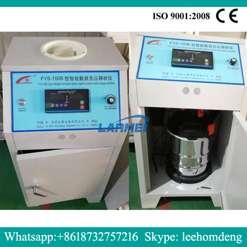 Cement Negativt Tryk Lab Sieve