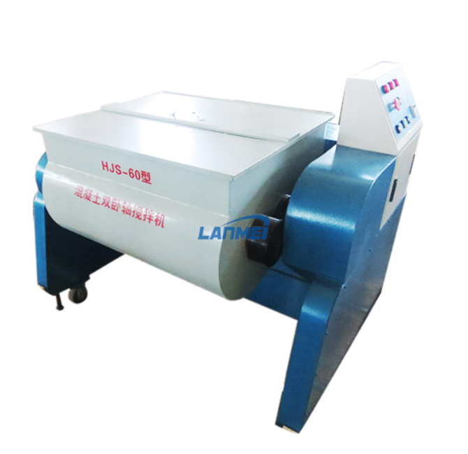 60L Twin Shaft Betonbringer til laboratorium