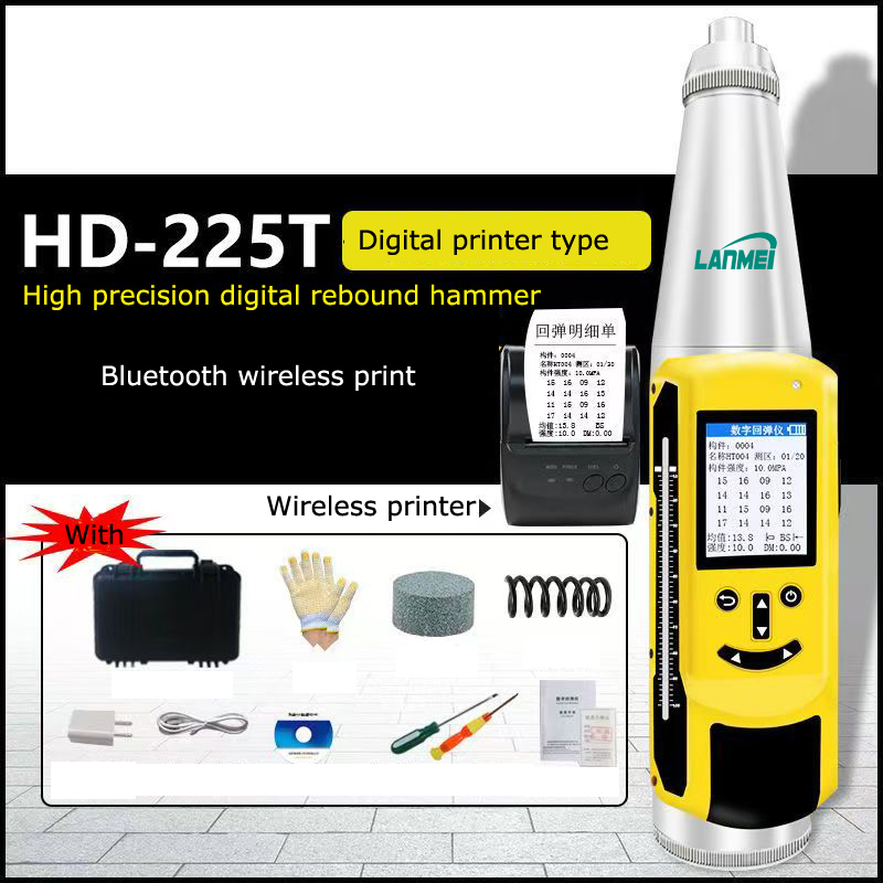 Trykt rustfrit stål Schmidt beton rebound hammer tester