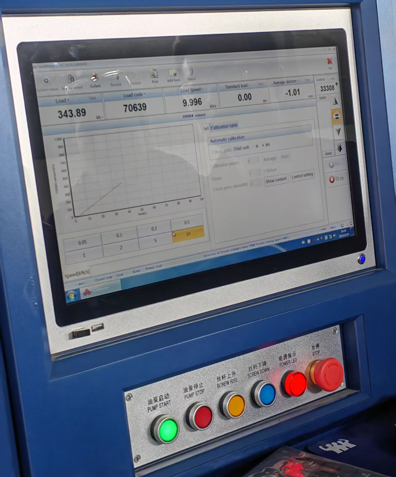 Hydraulisk universel testmaskine