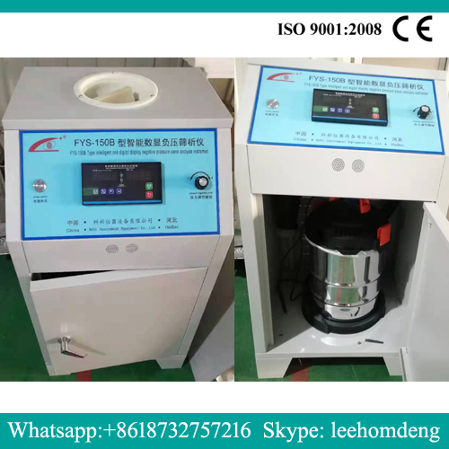 Negativt tryk Sieve Analyseinstrument